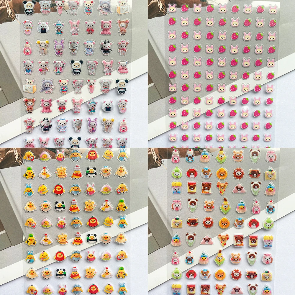 Laptop Original Accessories - PVC Super Mini Rilakkuma Poster-Aufkleber, Nagelkunst-Sticker,