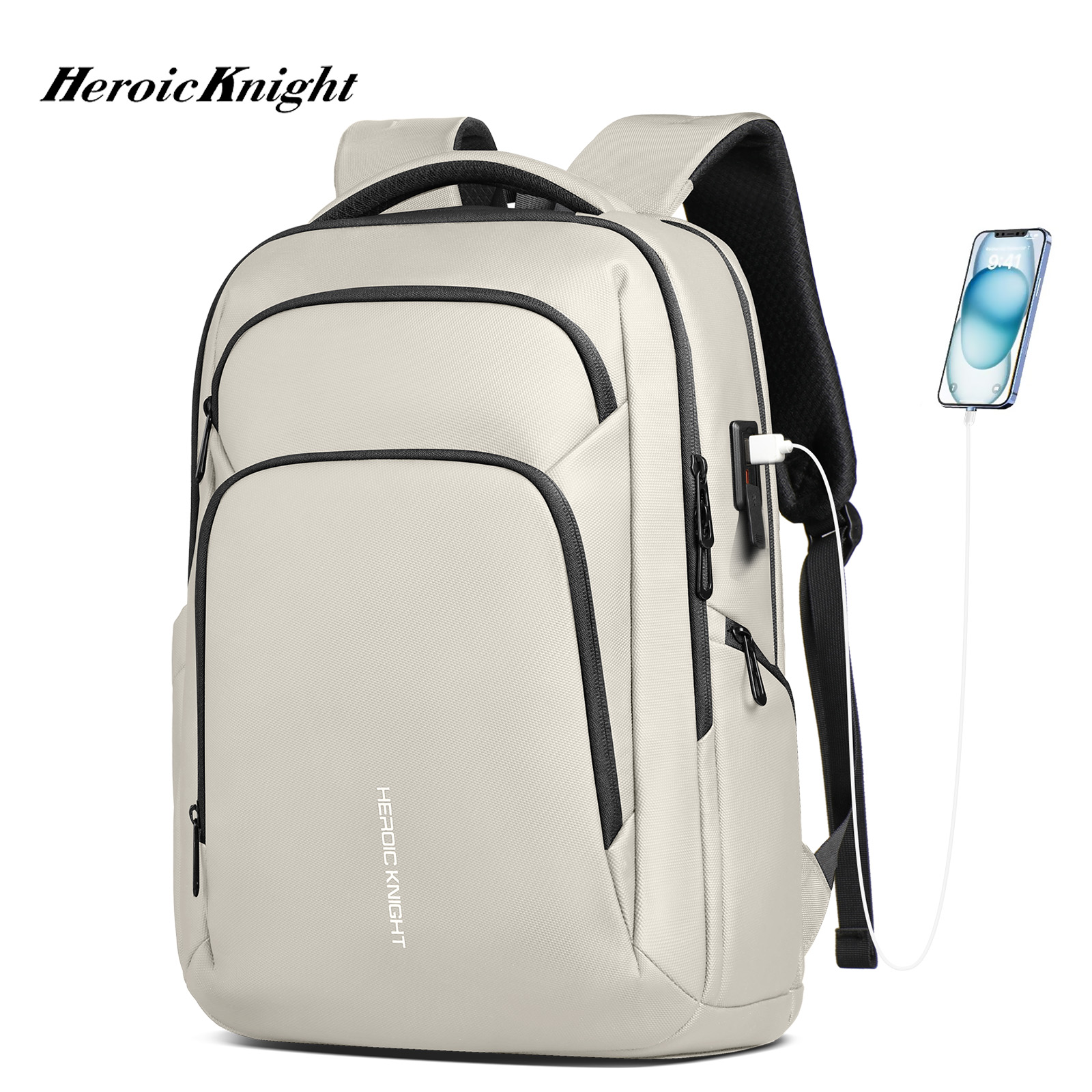 Usb Hub - Heroic Knight Business Herrenrucksack 17 Zoll