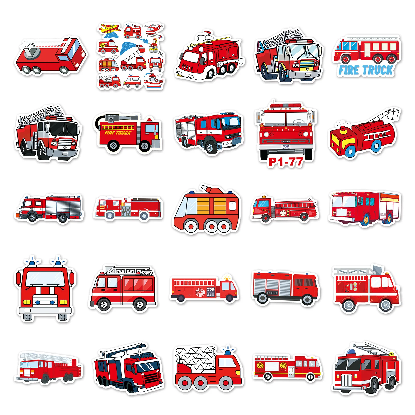 50 Stück Feuerwehrauto-Vinyl-A – Laptop Original Accessories Bewertung und Preis