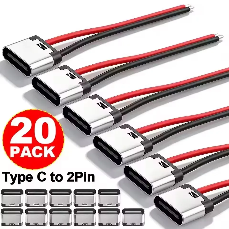 5-20 Stück Typ-C 2-Pin Lötdrah – Usb Hub Bewertung und Preis
