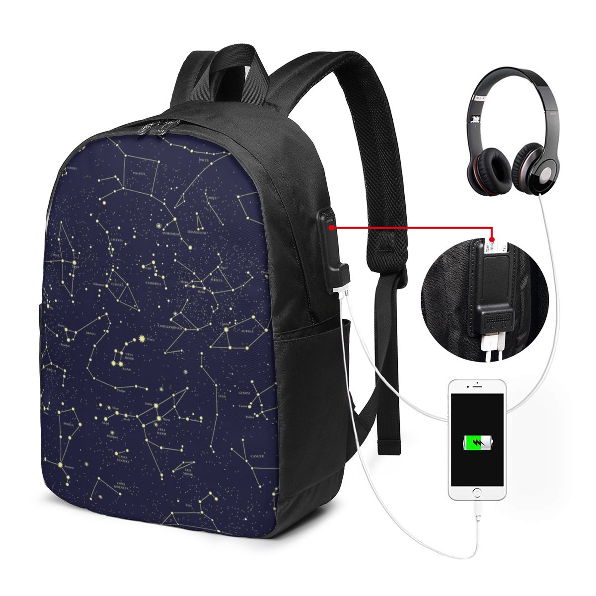 Nachthimmel, goldene himmlisch – Laptop Bag Bewertung und Preis