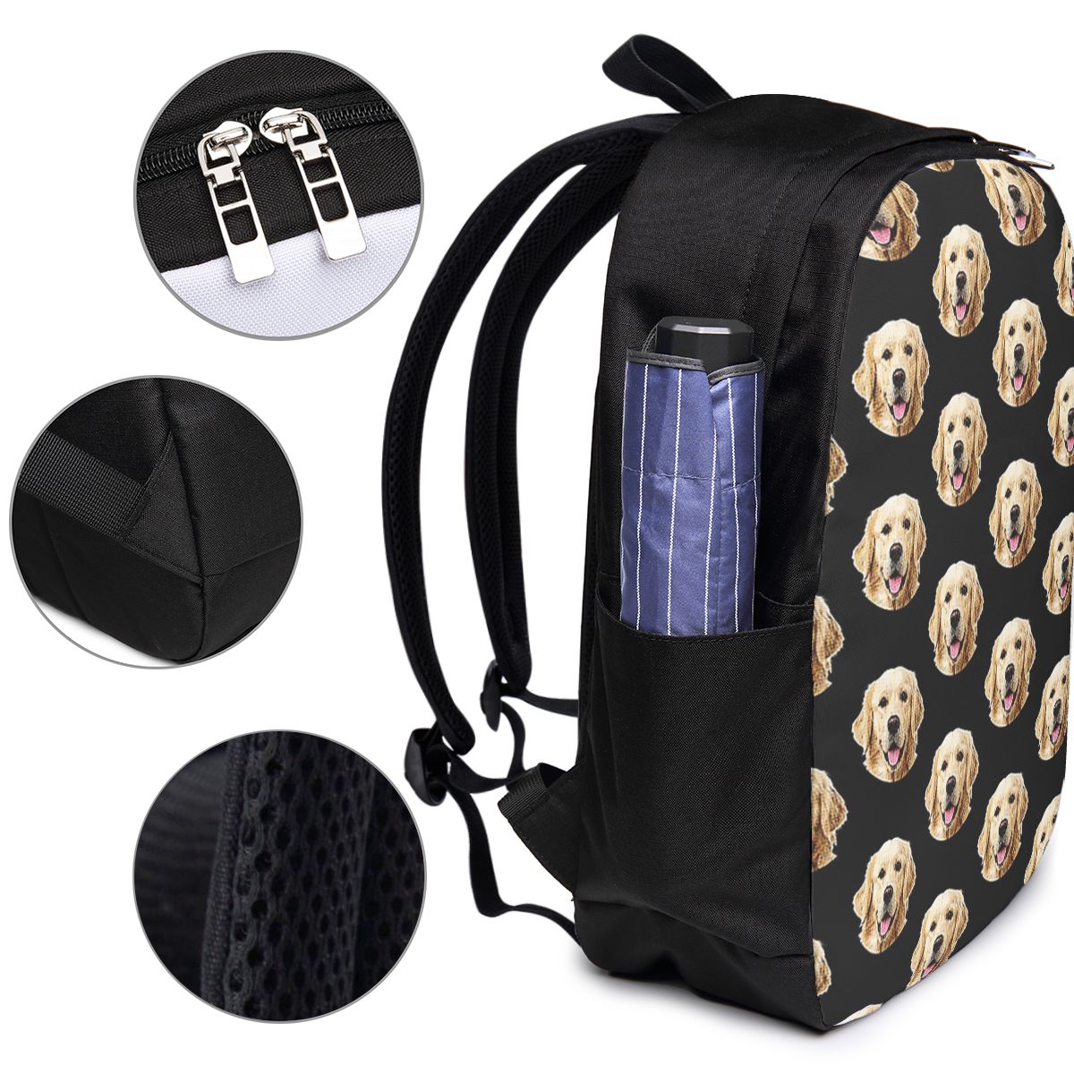 Lustiger Rucksack mit goldenem – Laptop Bag Bewertung und Preis